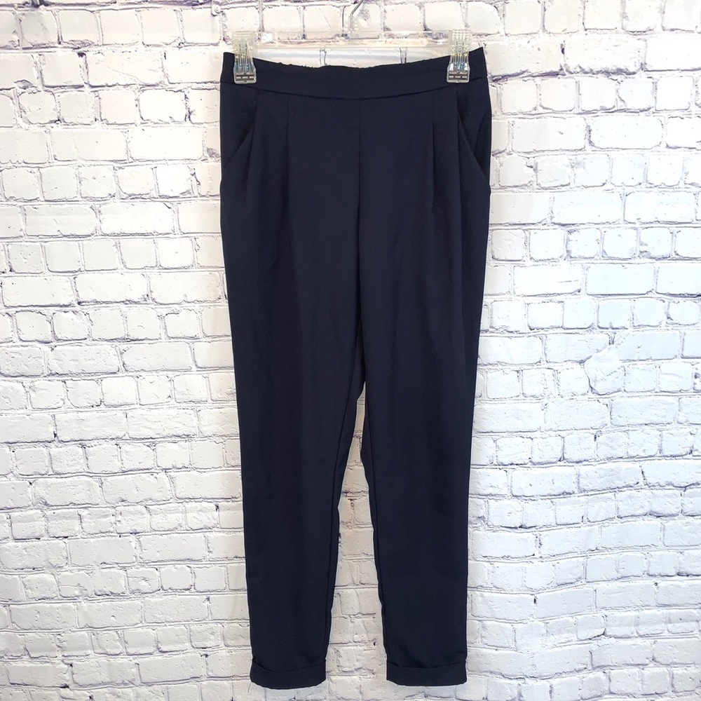 Navy Blue Ankle Pants